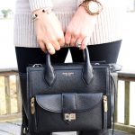 Erin from Cathedrals and Cafes blog carries the Rivington Convertible Mini Tote from Henri Bendel