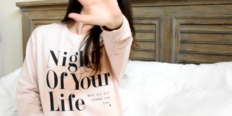 Erin from Cathedrals and Cafes Weaing H&M Pajamas | 5 Ways to Get Out of Bed and Conquer Your Day | Lifestyle Blog