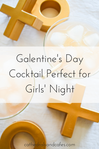 Galentine's Day Cocktail Perfect for Girls Night _Cocktail Recipe _ Valentine's Day cocktails _ Gin _ Ginger Ale _ Grapefruit Juice _ Pink Drinks