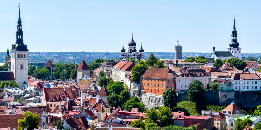 Tallinn Estonia skyline view