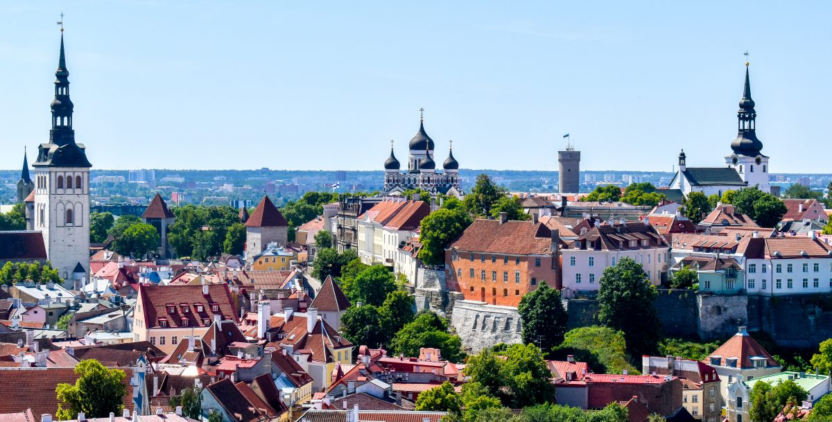 Tallinn Estonia skyline view