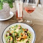 Fall Cape Cod Salad with Rosé Wine | Cathedrals and Cafes Blog