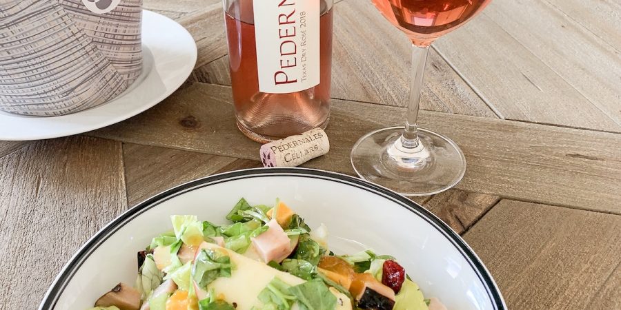 Fall Cape Cod Salad with Rosé Wine | Cathedrals and Cafes Blog