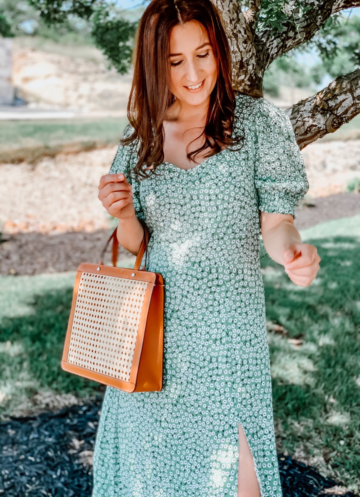 Summer Floral Midi Dress | Cathedrals & Cafes Blog