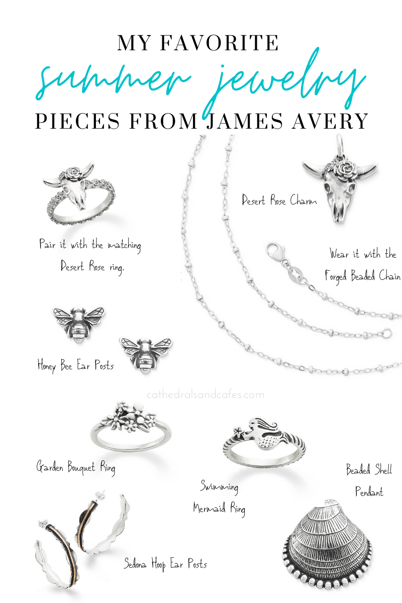 James Avery Forged Sterling Silver Link Charm Bracelet - M