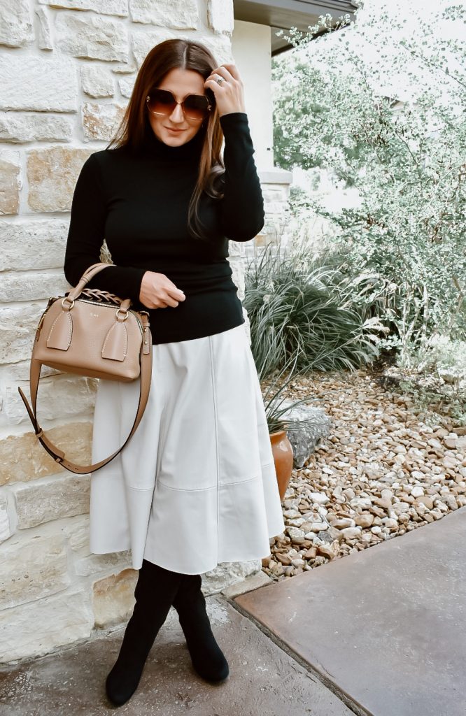 The Faux Leather Skirt I'm Loving + Best Faux Leather To Add To
