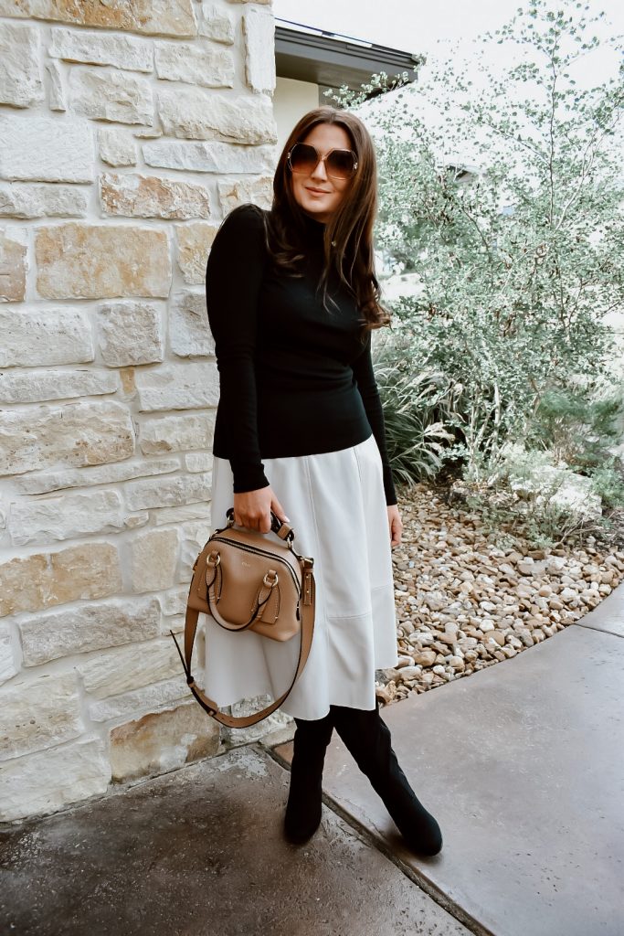 Styling a Faux Leather Skirt | Cathedrals & Cafes Blog