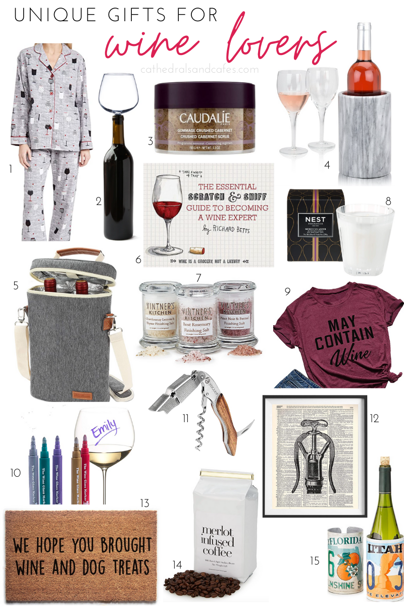 15 Unique Gifts For Wine Lovers | Cathedrals & Cafes Blog