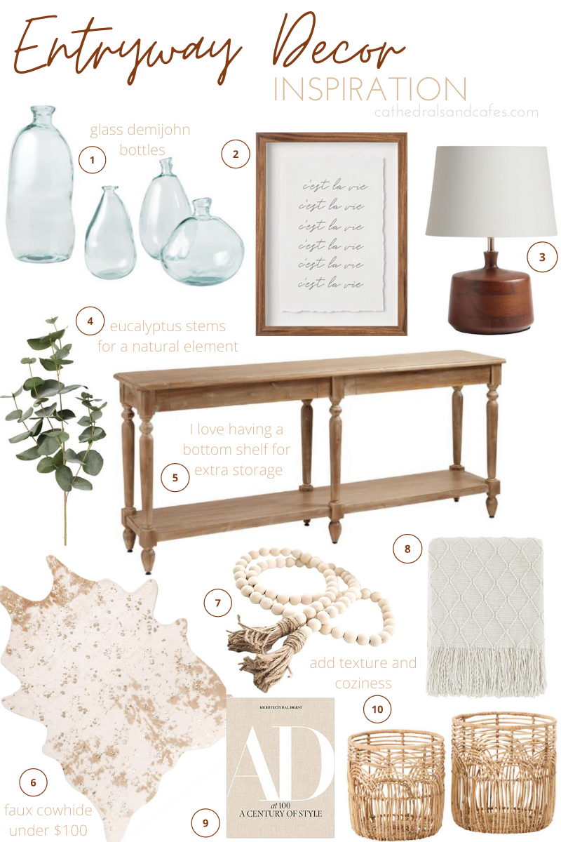 Entryway Home Decor Inspiration | Cathedrals & Cafes Blog