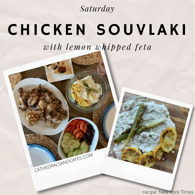 Chicken Souvlaki | Cathedrals & Cafes Blog