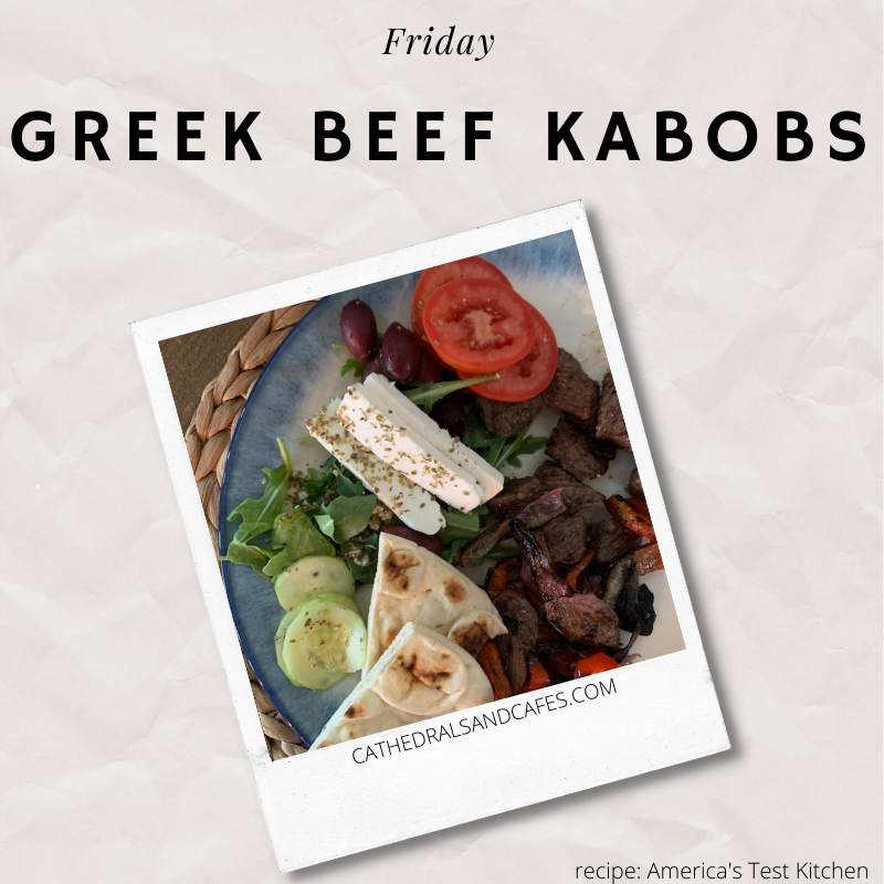 Greek Beef Kabobs | Cathedrals & Cafes Blog