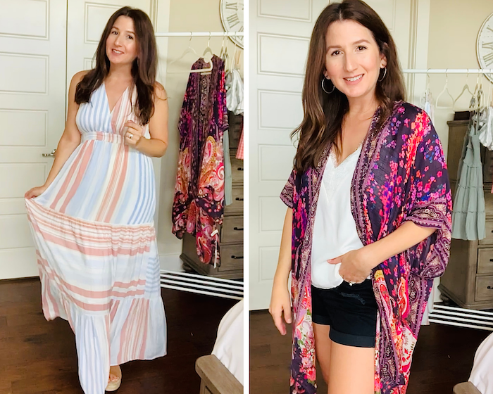 Maxi Dress & Kimono from Ms. Fabulous Boutique | Cathedrals & Cafes Blog