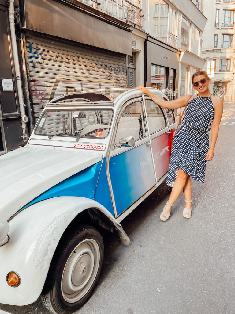 Paris Tour in a Vintage Citroen 2CV | Cathedrals & Cafes Blog