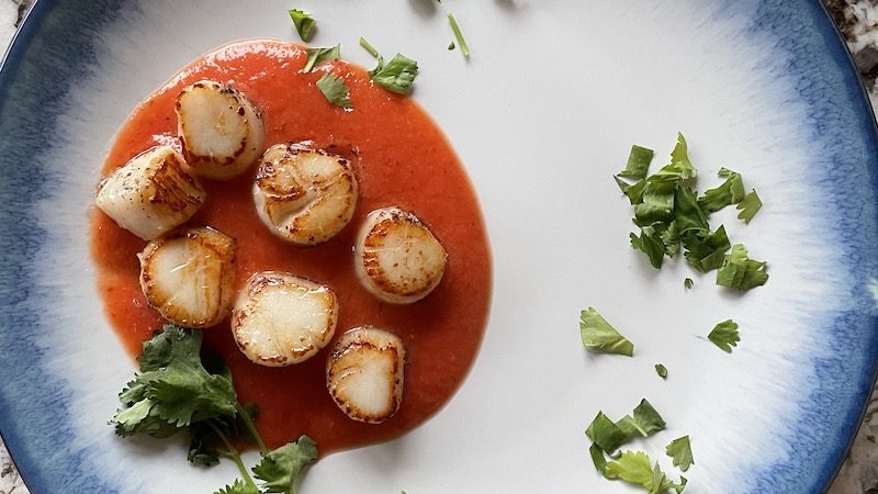 Seared Scallops from Paul's Menu of the Week | Cathedrals & Cafes Blog