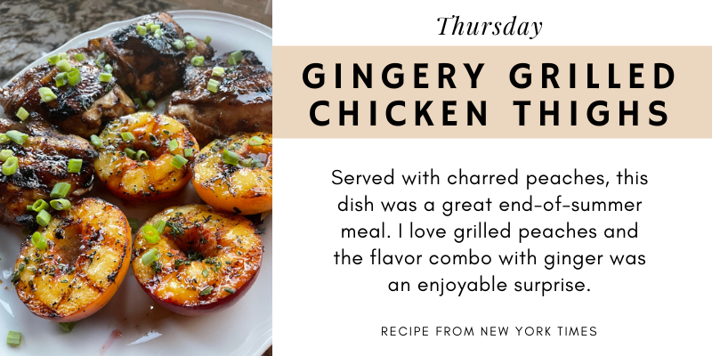 Gingery Chicken Recipe Card
