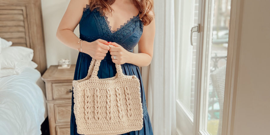 Timeless Crochet Duffle Bag