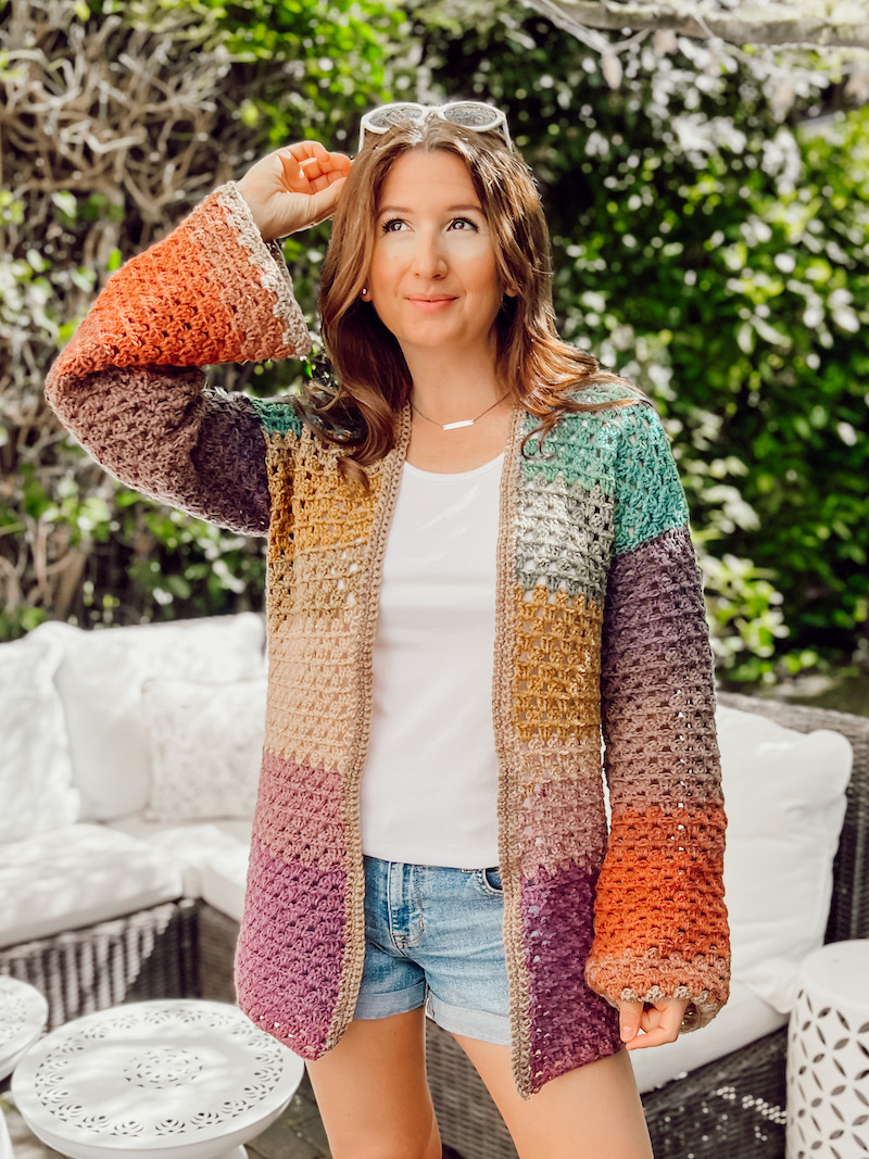 Colorful Crochet Cardigan + Update on My Riviera Collection - Cathedrals &  Cafes Blog